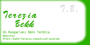 terezia bekk business card