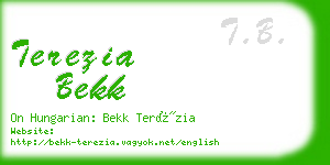 terezia bekk business card